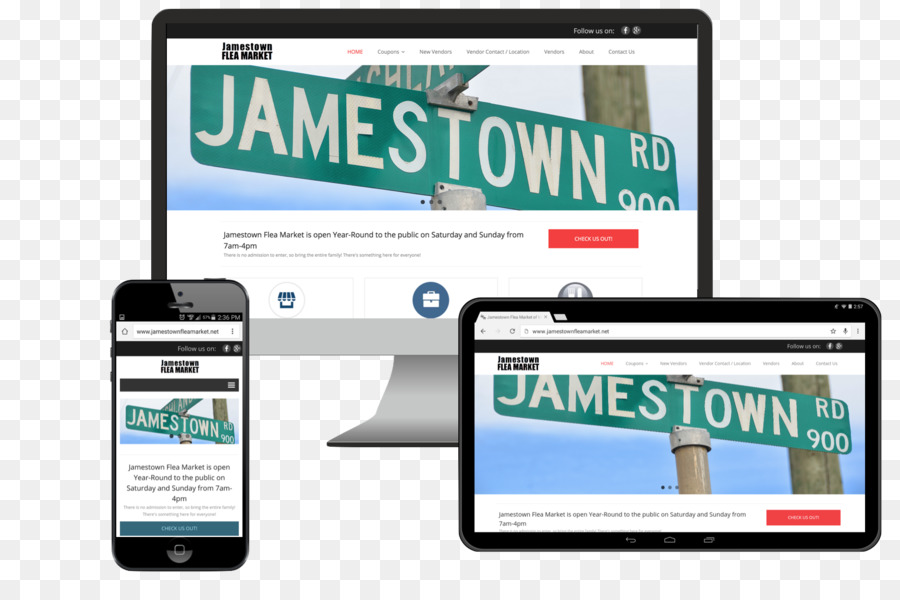 Jamestown Trời Và Nông dân thị Trường chợ Trời MyTownUSA thiết kế trang Web - Chợ trời