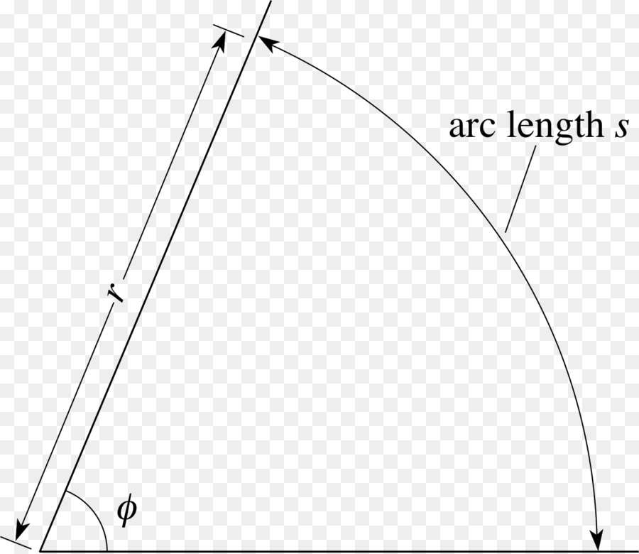 Dreieck Bogenmaß Trigonometrie - Radian Line