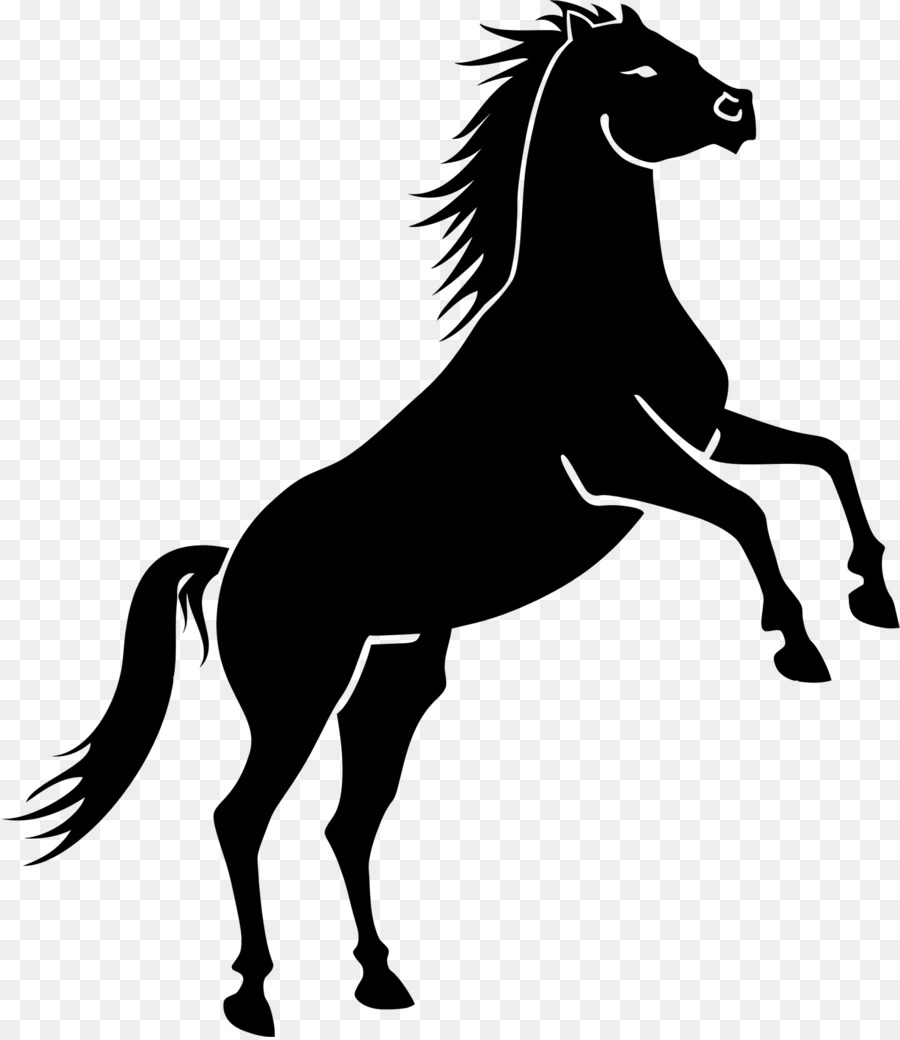 Mustang Clip art - Cavallo nero