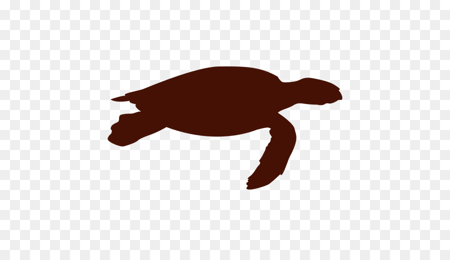 Meeresschildkröte Silhouette Clip Art - Silhouette