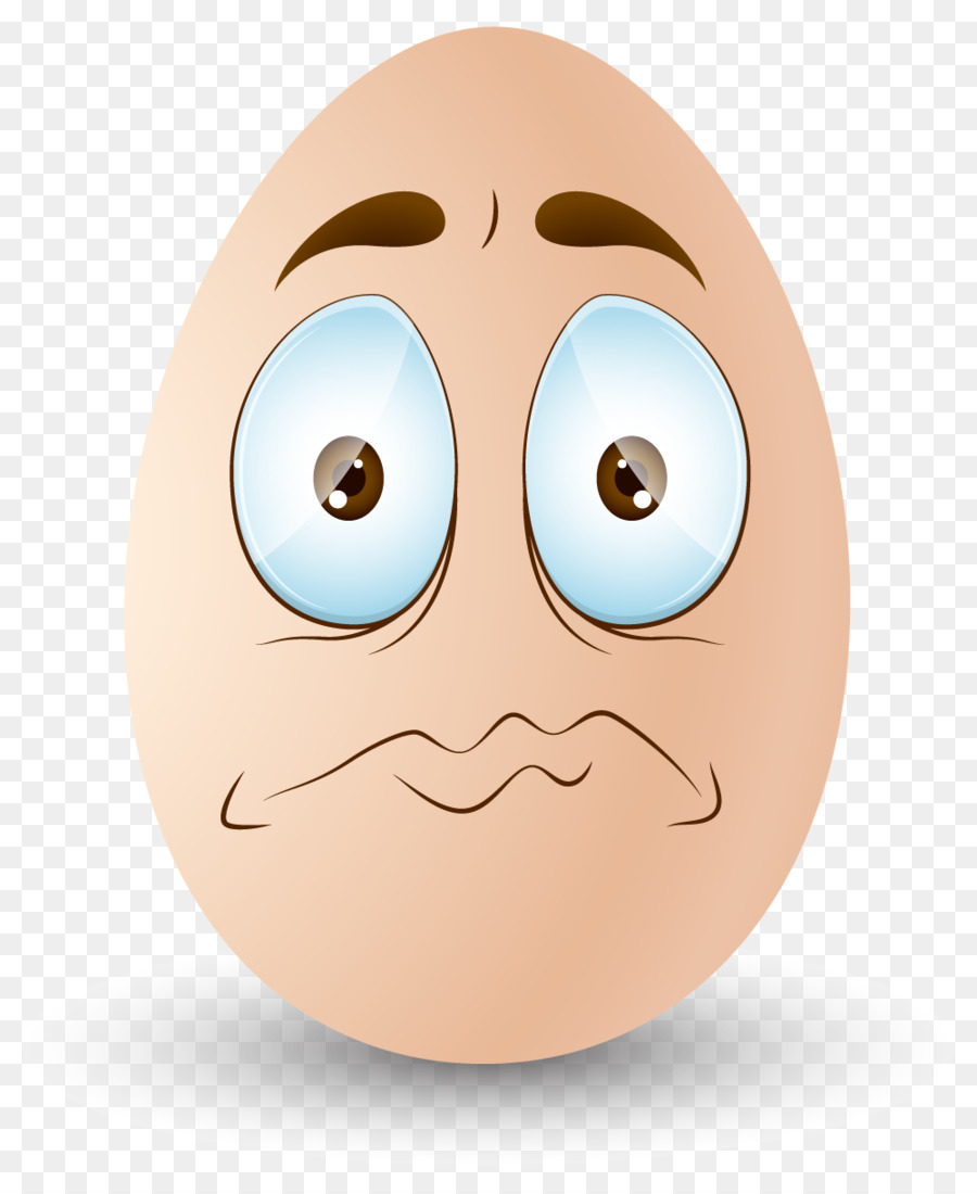 Uovo Emoticon, clipart - faccia buffa