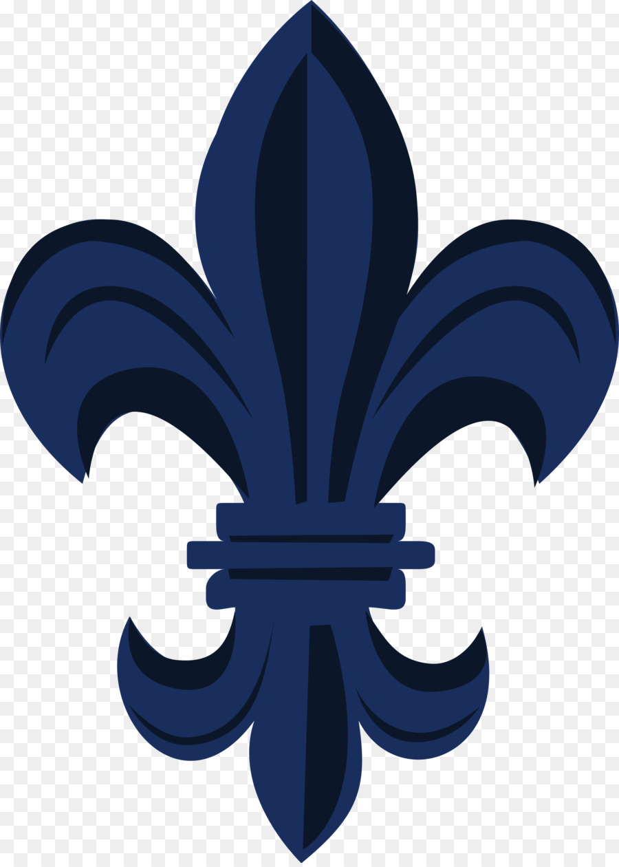 Fleur-de-lis-Scouting-Marine-blau-Keramik - Edel clipart