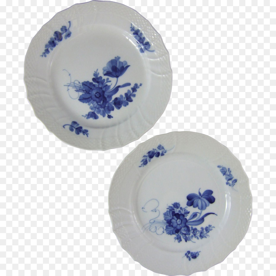 Platte Blau und weiß Keramik Porzellan Lila Geschirr - Platte