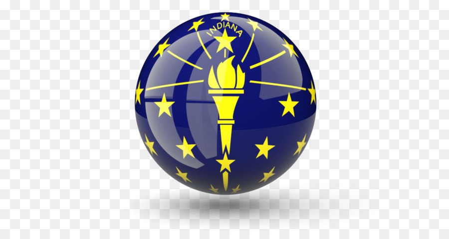 Flagge von Indiana Globus Art - Globus