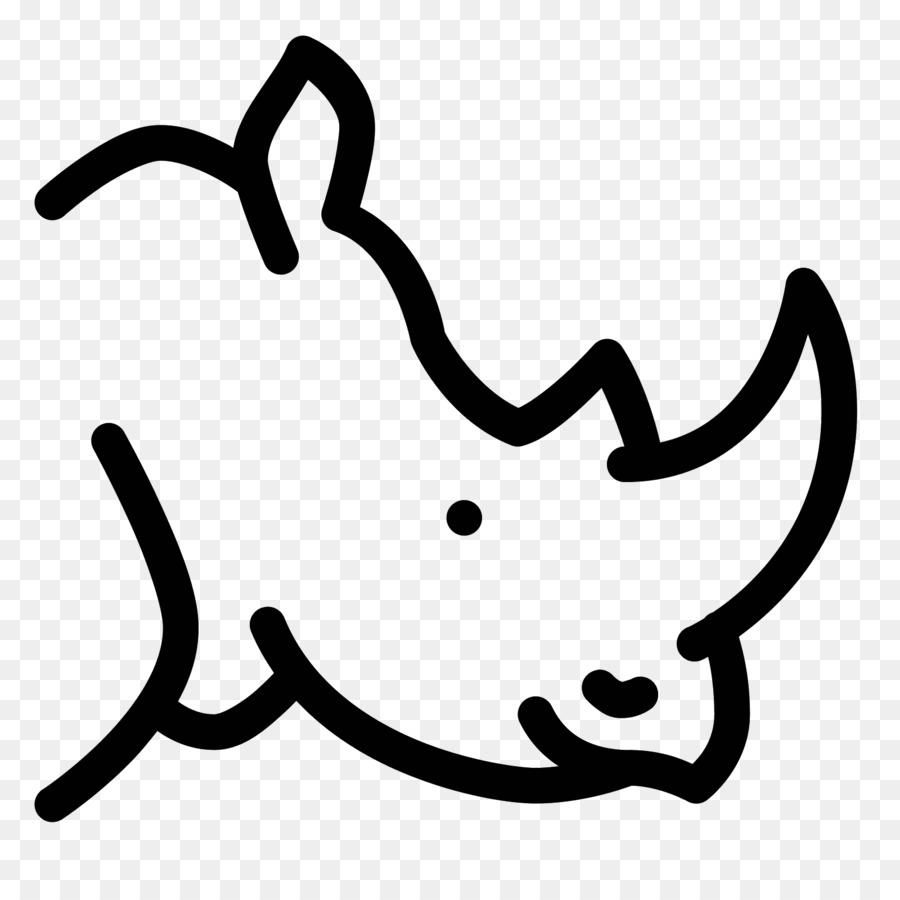 Rhinoceros Line Art