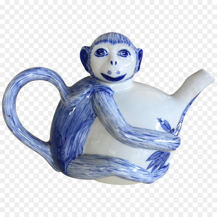 Teekanne Meissen Porzellan Tee-set - Blaue und weiße Porzellan Schüssel