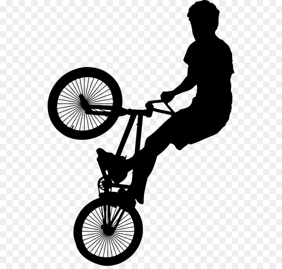 BMX bike Fahrrad Radfahren Silhouette - Fahrrad