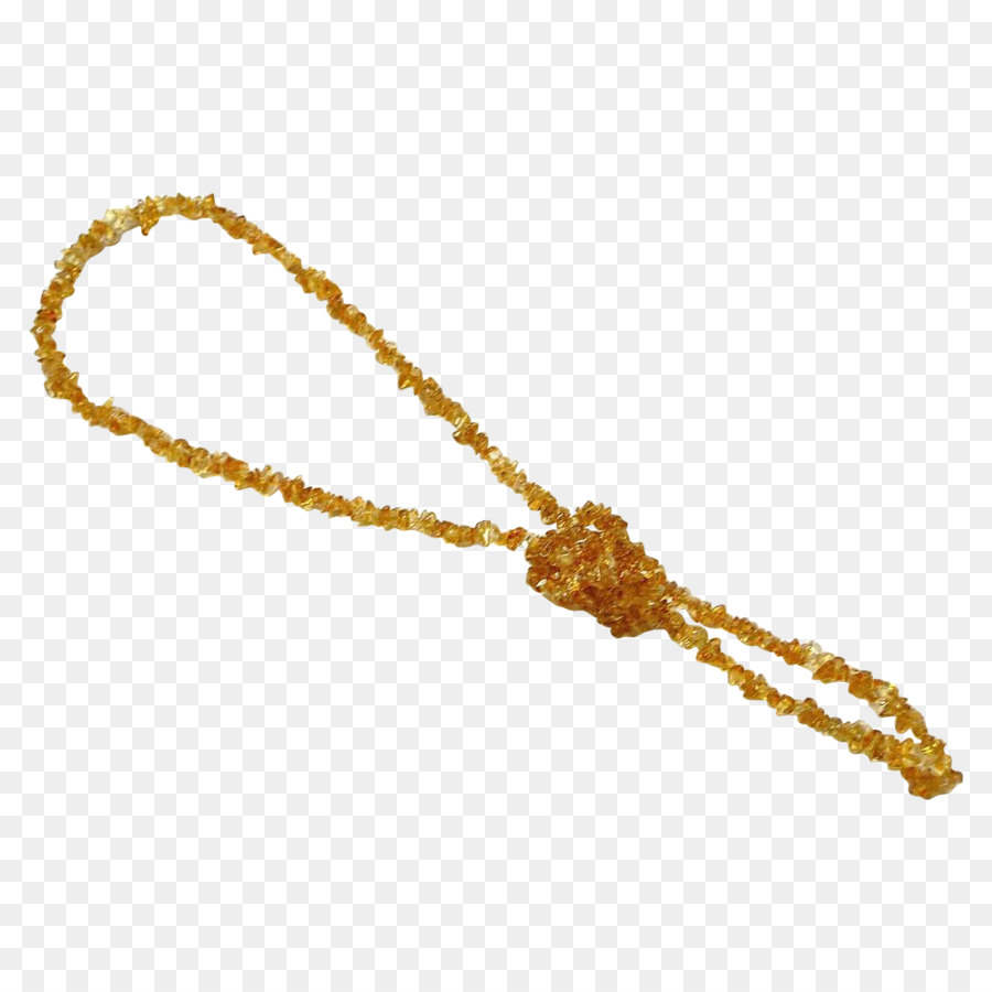 Citrin Halskette Gold Schmuck Bernstein - Halskette