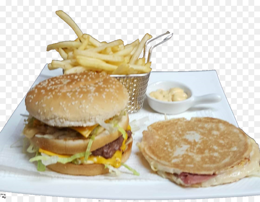 Frühstück sandwich Cheeseburger Fast-food-Taco Hamburger - junk food