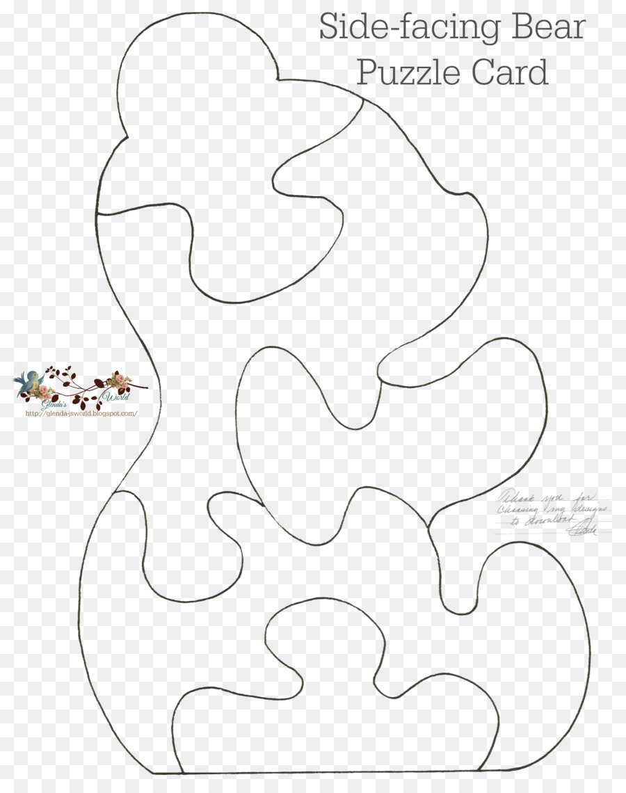Jigsaw Puzzle Puzzle Mondo Campionato libro da Colorare - modello di orso