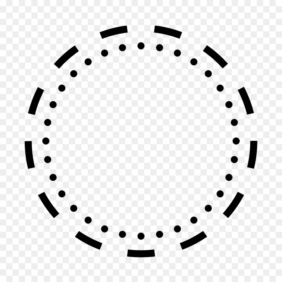 Icone Del Computer Encapsulated PostScript - linea tratteggiata cerchio