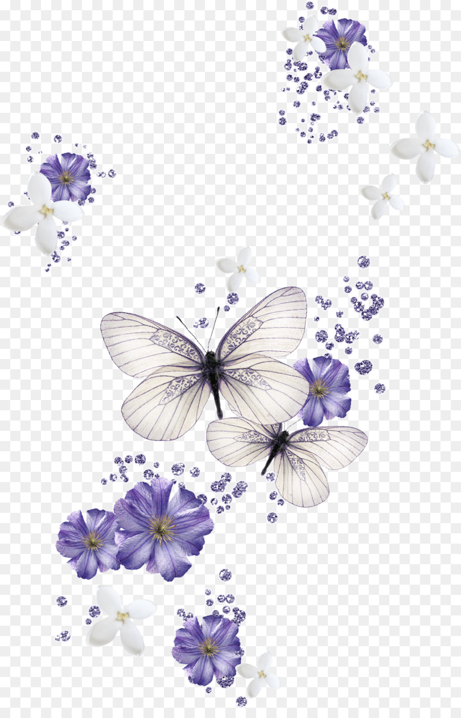 Bướm Nền máy tính Màu Clip nghệ thuật - magnolia bướm nền