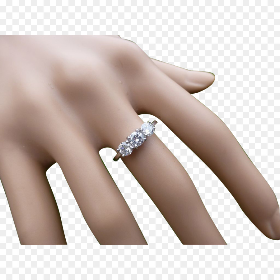 Hand-Modell Nagel-Hochzeit ring - Hand gemalter Diamantring