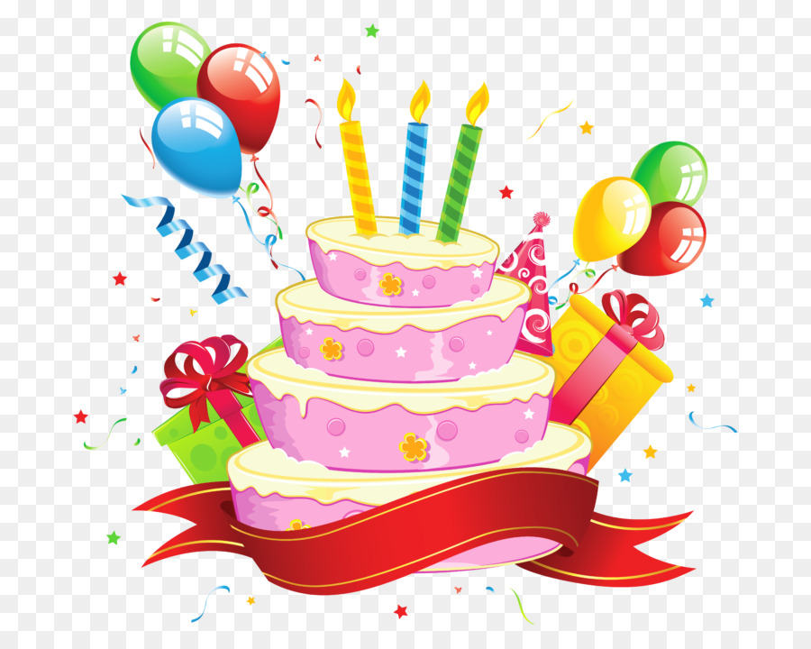 Torta di compleanno con Glassa & Glassa Cupcake Clip art - compleanno