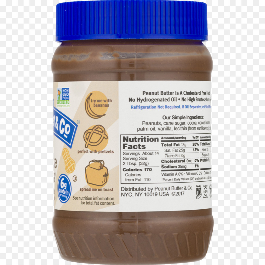 Peanut Butter & Co. Bonbon in Weißer Schokolade Ernährung Fakten label - Erdnussbutter Splash