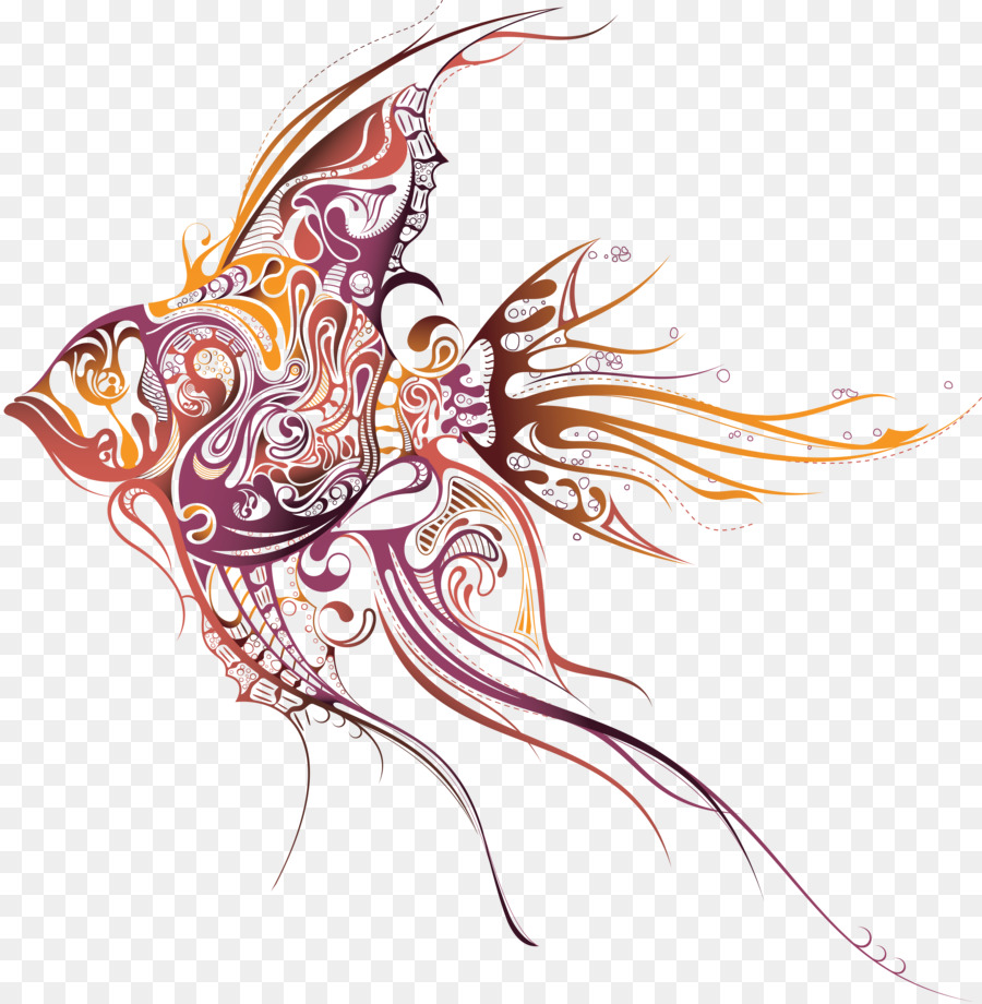 Artista del tatuaggio di Pesce Disegno Clip art - pesce
