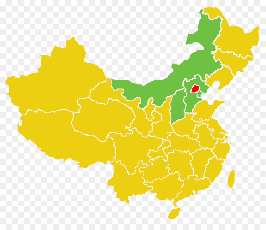 Bandiera della Cina mappa Vuota - 