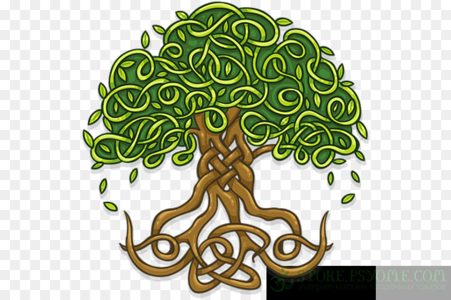 Wandtattoo Baum des Lebens Aufkleber - herzförmige Baum