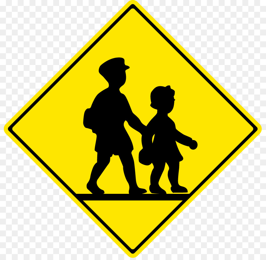 Verkehrsschild warnschild School Road - Schule