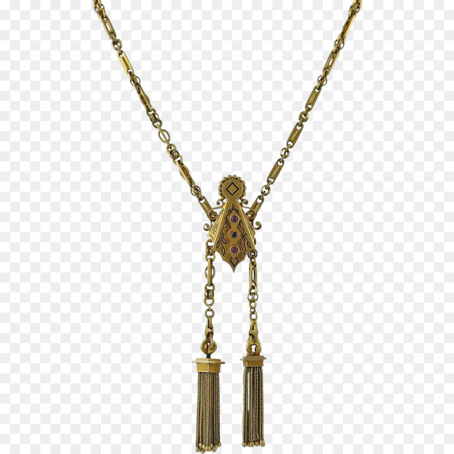 Medaillon Halskette Gold Charms & Anhänger Granat - Halskette