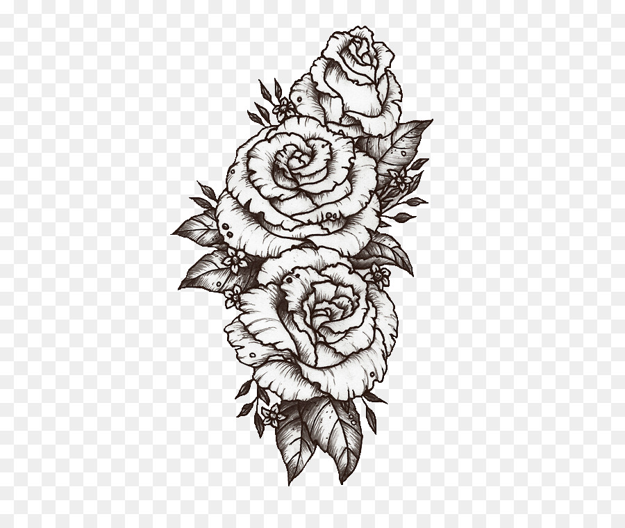 Black And White Flower png download - 494*750 - Free Transparent Tattoo png  Download. - CleanPNG / KissPNG