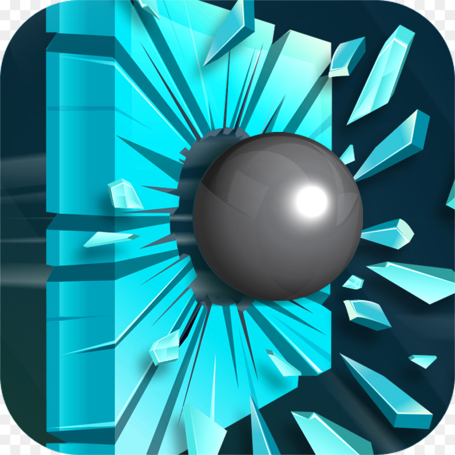 App Store-Ball-Spiel Computer Screenshot - zerbrochenen Glas