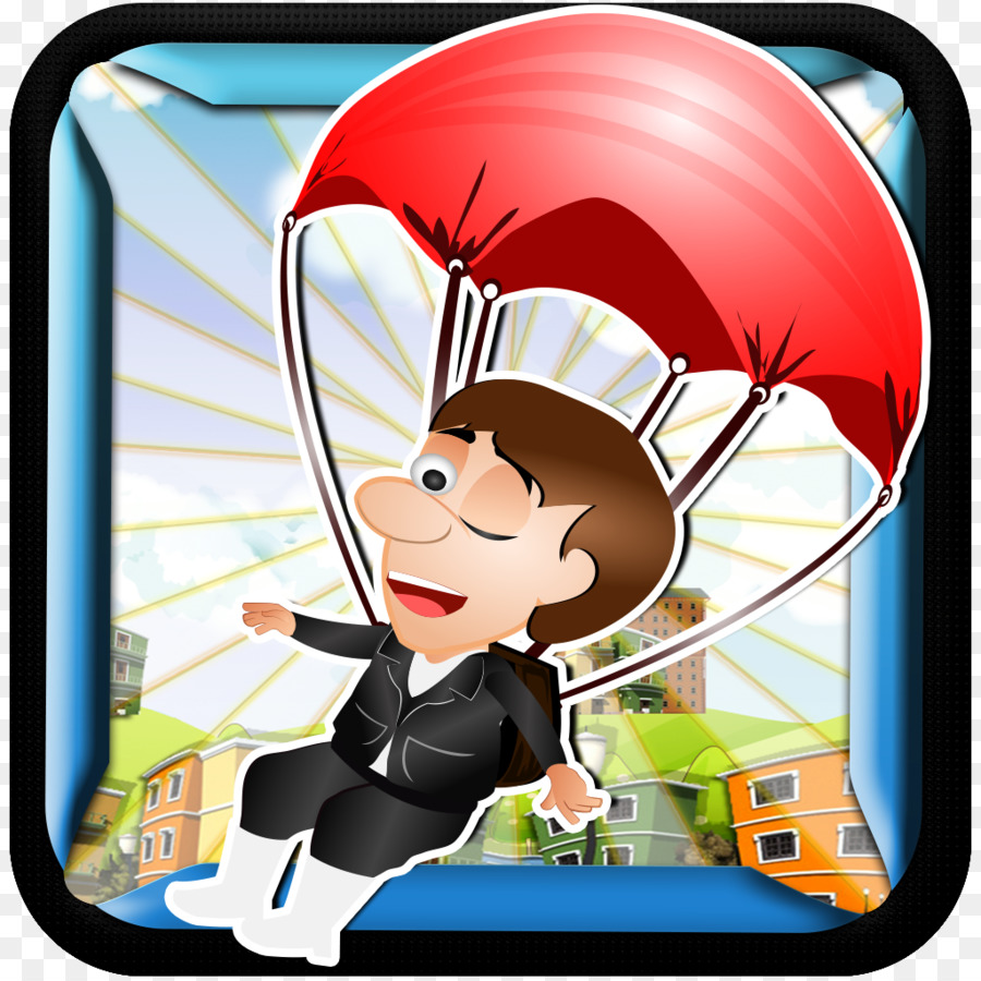 Gioco di ricerca di parola App Store - cartoon paracadute