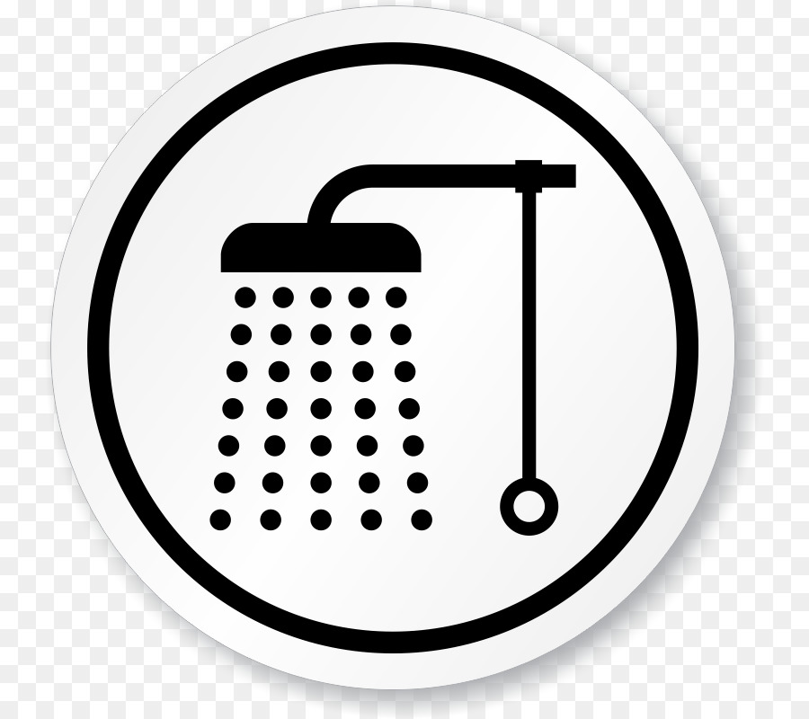 Bad mit Dusche-Wäscherei-symbol Öffentliche Toilette - Dusche