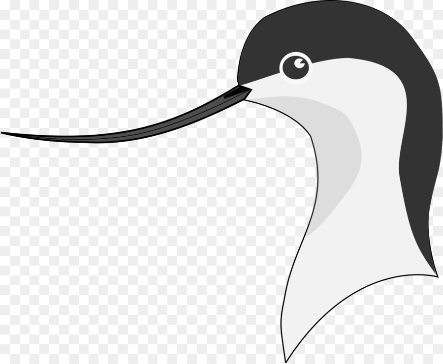 Pied avocet Mỏ Chim cánh Cụt Clip nghệ thuật - Chim cánh cụt