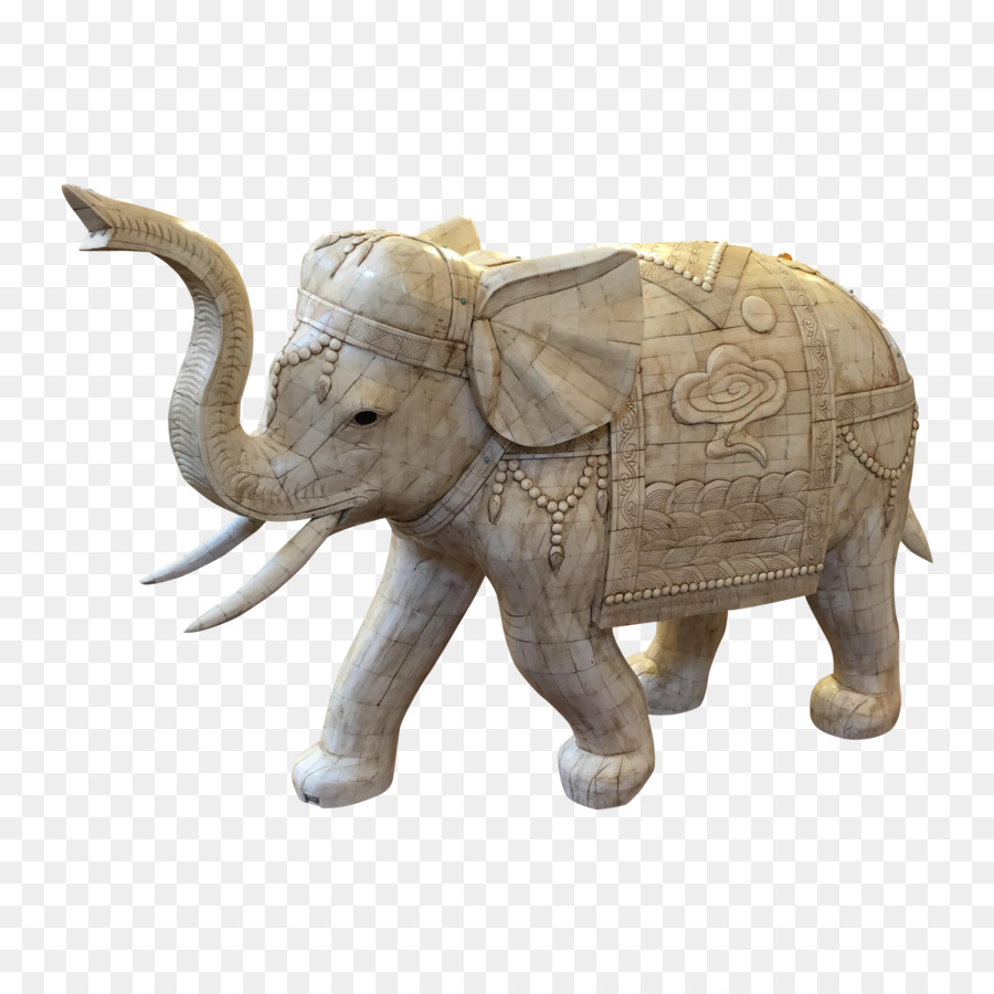Afrikanische Elefant, der asiatische Elefant Figur Skulptur - Variante Elefant