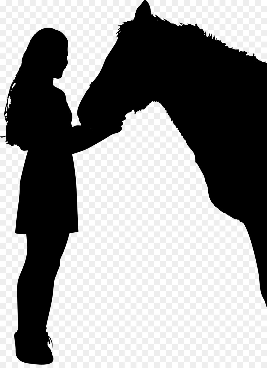 Cavallo Equestre Silhouette Femminile Clip art - cavallo