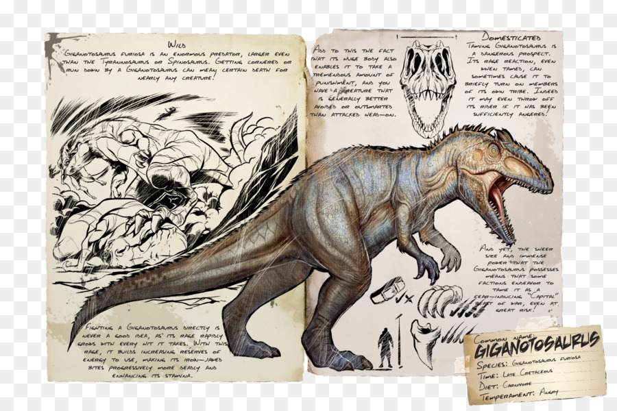 Giganotosaurus ARCA: la Sopravvivenza Evoluto Gigantosaurus Tyrannosaurus Spinosaurus - arca shell
