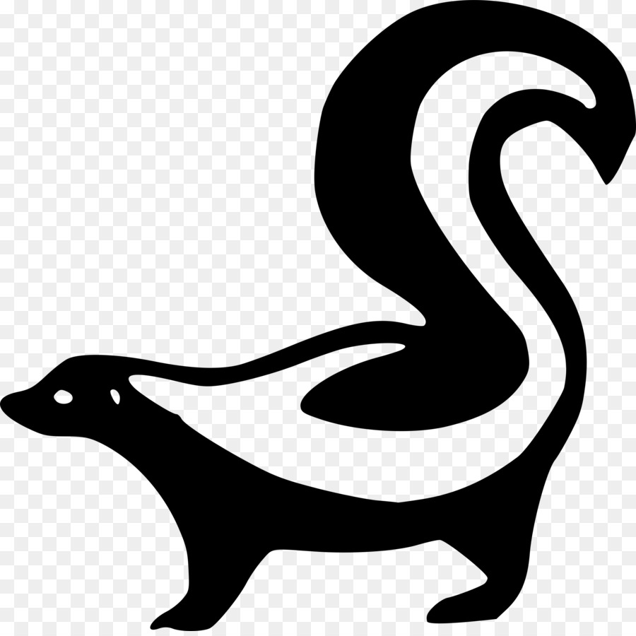 Silhouette Skunk Clip art - silhouette