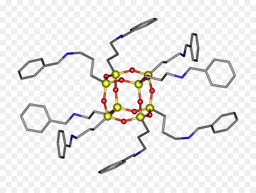 Silsesquioxane Silossanico Organosilicon Silanolo - struttura molecolare di sfondo