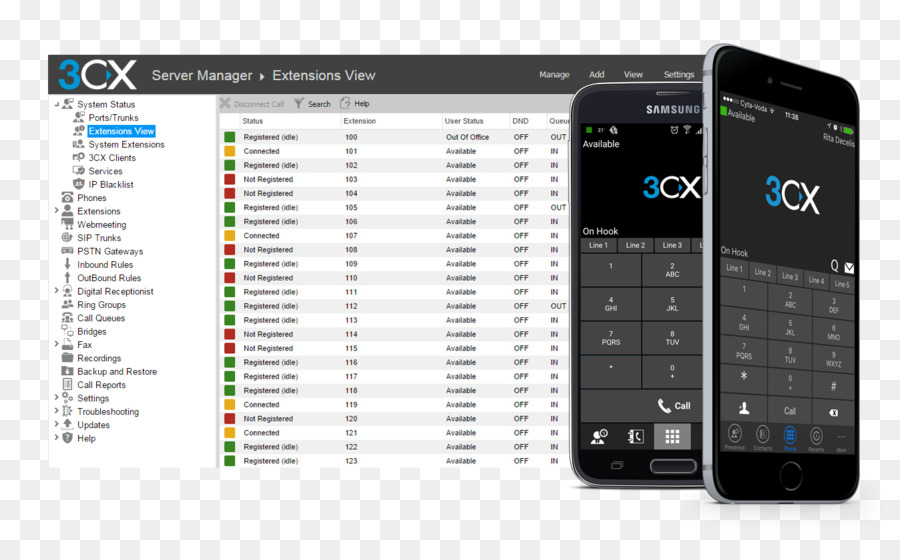 3CX Phone System Voice over IP VoIP-Telefon-Business-Telefon-system Handys - Android