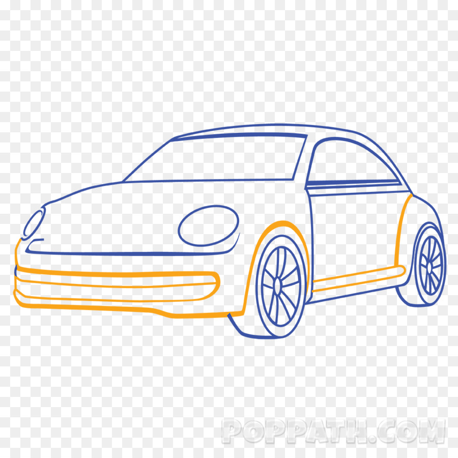 Volkswagen-Käfer-Auto-Automobil-design-Zeichnung - Volkswagen