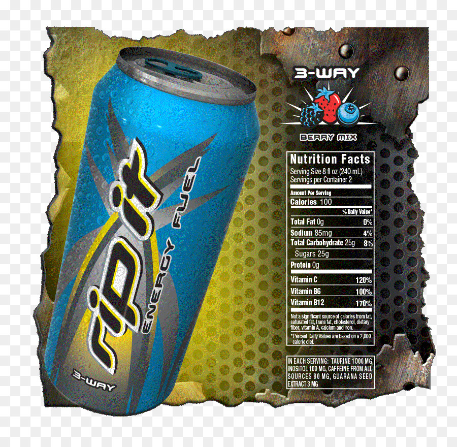 Sport - & Energy-Drinks Rip It Energy shot Ernährung Fakten label - Kontakt militärische Haltung