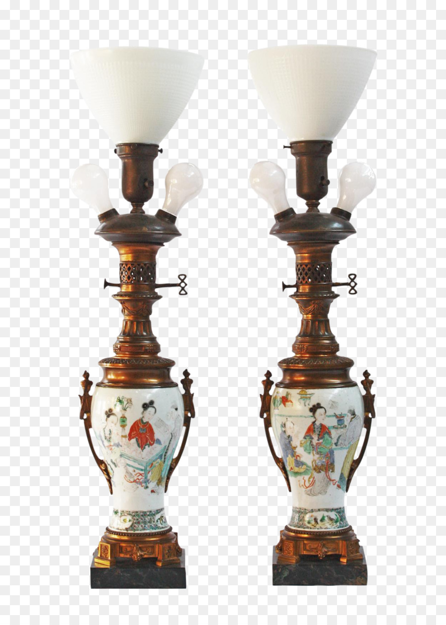 Porzellan-18th century Beleuchtung Tabelle DECASO - chinesisches Porzellan