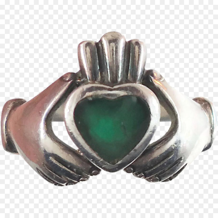 Turchese Claddagh anello Gioielli in argento Sterling - anello
