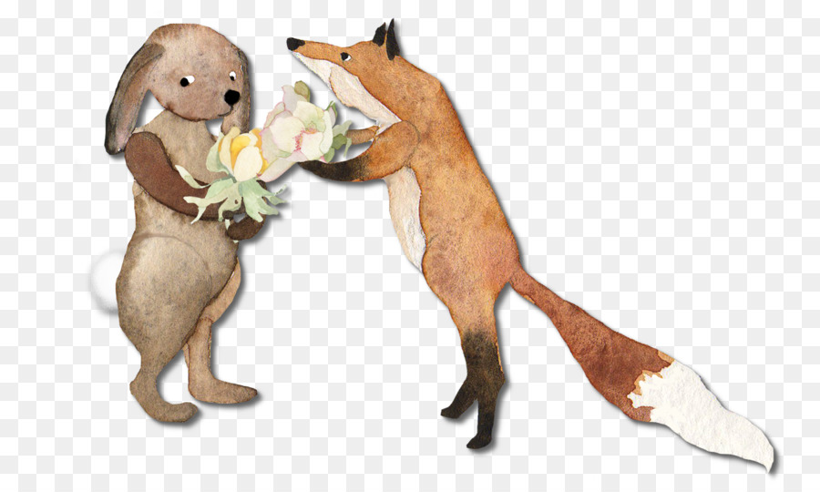 Red fox Papier-Blume, Tier, Katze - andere