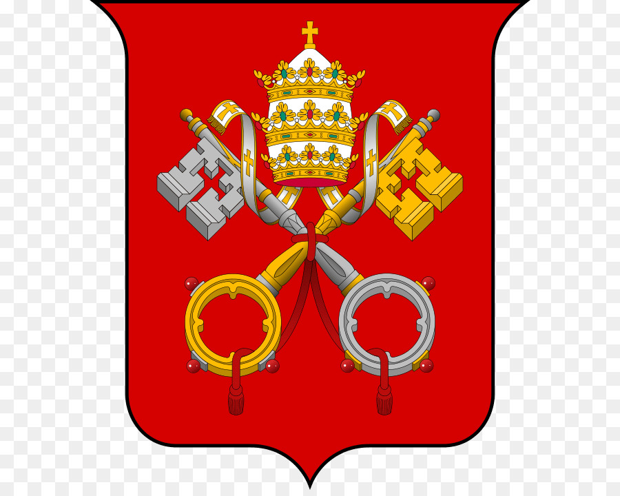 Wappen des Heiligen Stuhls und der Vatikanstadt Wappen des Heiligen Stuhls und der Vatikanstadt Wappen Flagge von Vatikan Stadt - andere