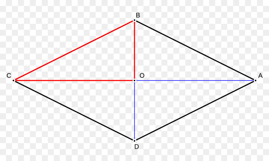 Triangolo Rombo teorema di Pitagora Diagonale - triangolo