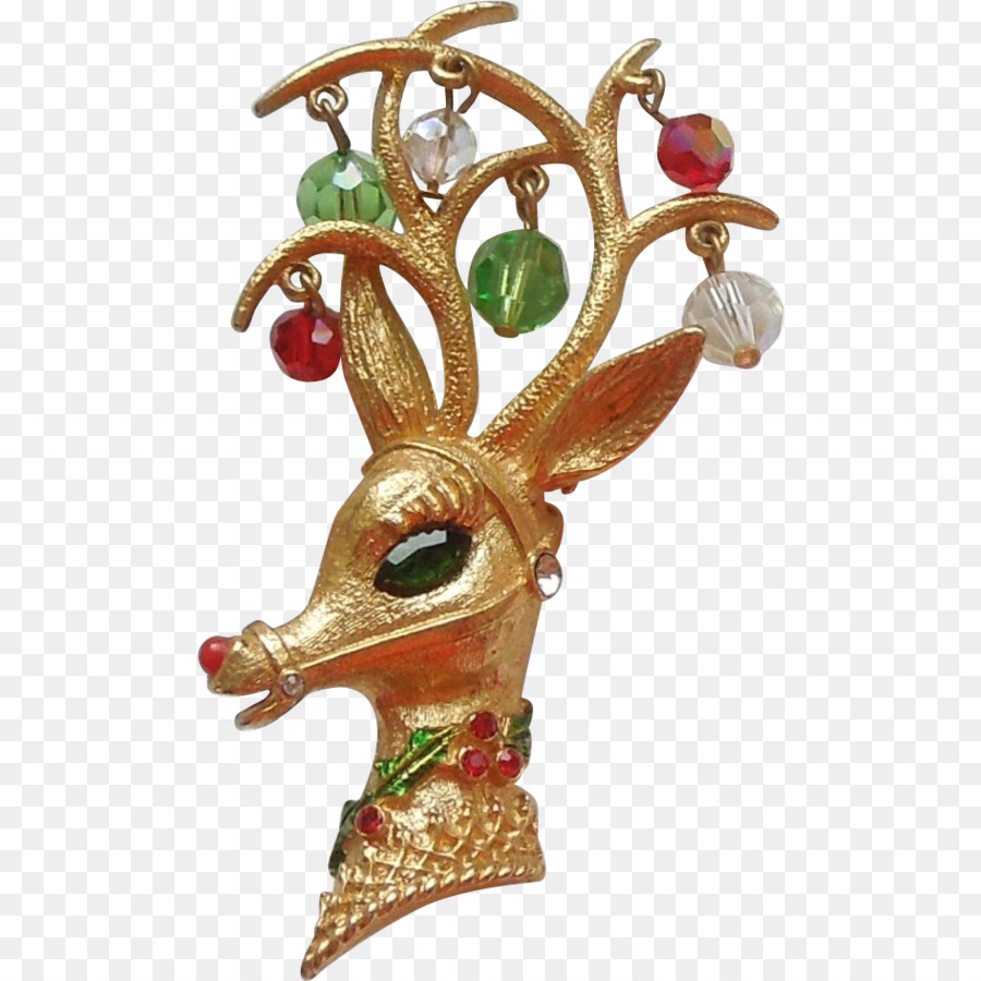 Rudolph Con Tuần Lộc Giáng Sinh Pin Đồ Trang Sức - tuần lộc