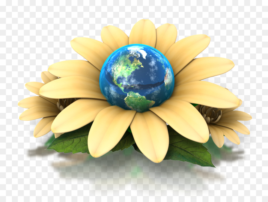 Tag der Erde-Blumen Menschlichen Einfluss auf die Umwelt - Pflege für die Erde