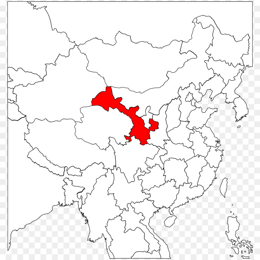 Lanzhou Gannan tibetischen autonomen Präfektur Nordwesten Chinas Leere Karte - Anzeigen