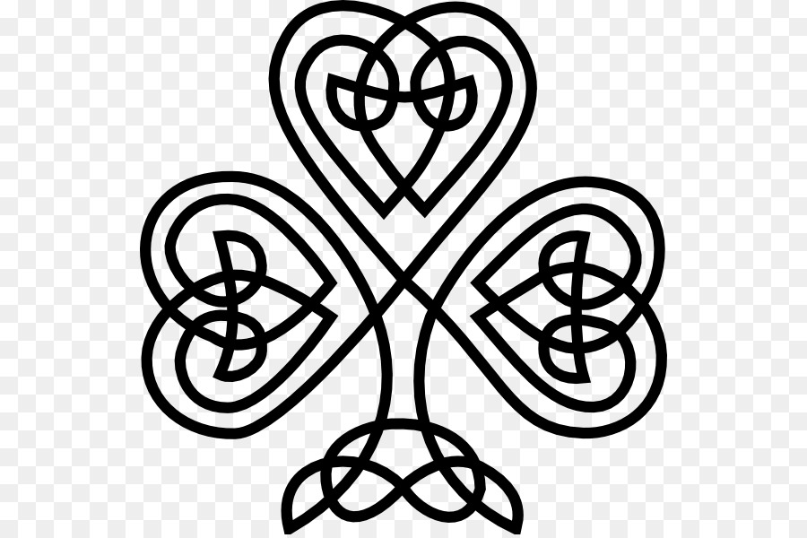 Shamrock nodo Celtico dell'arte Celtica Trifoglio Clip art - trifoglio