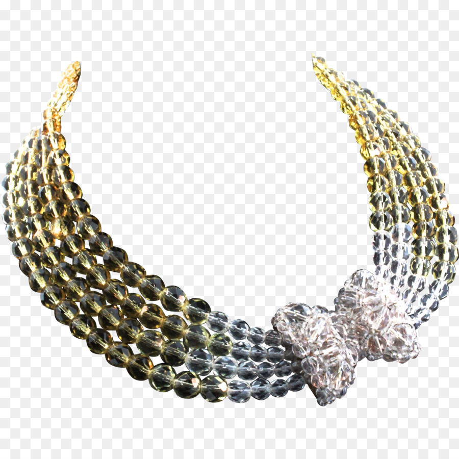 Halskette Champagner-Perlen-Schmuck-design-Vintage - Halskette