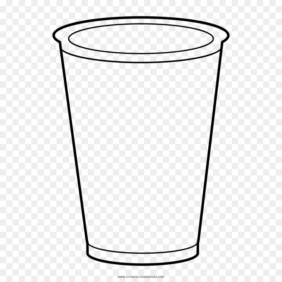Bicchiere Highball Tavolo in vetro di Disegno da Colorare - coppa