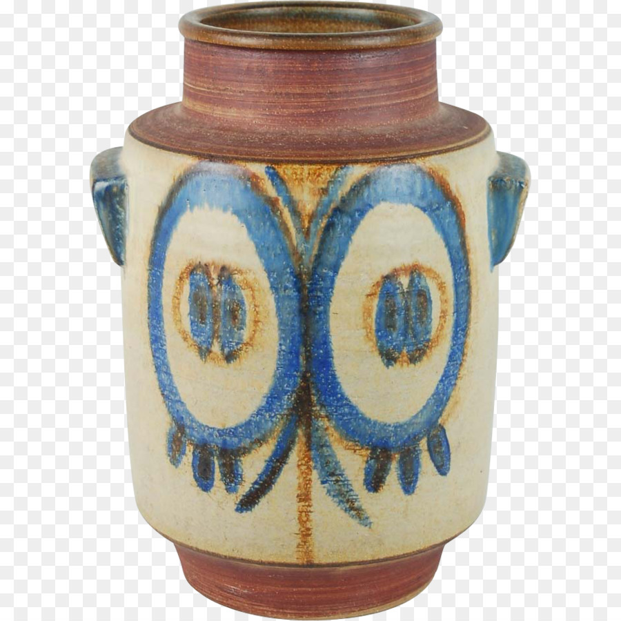 Vaso in Ceramica blu Cobalto Urna - vaso