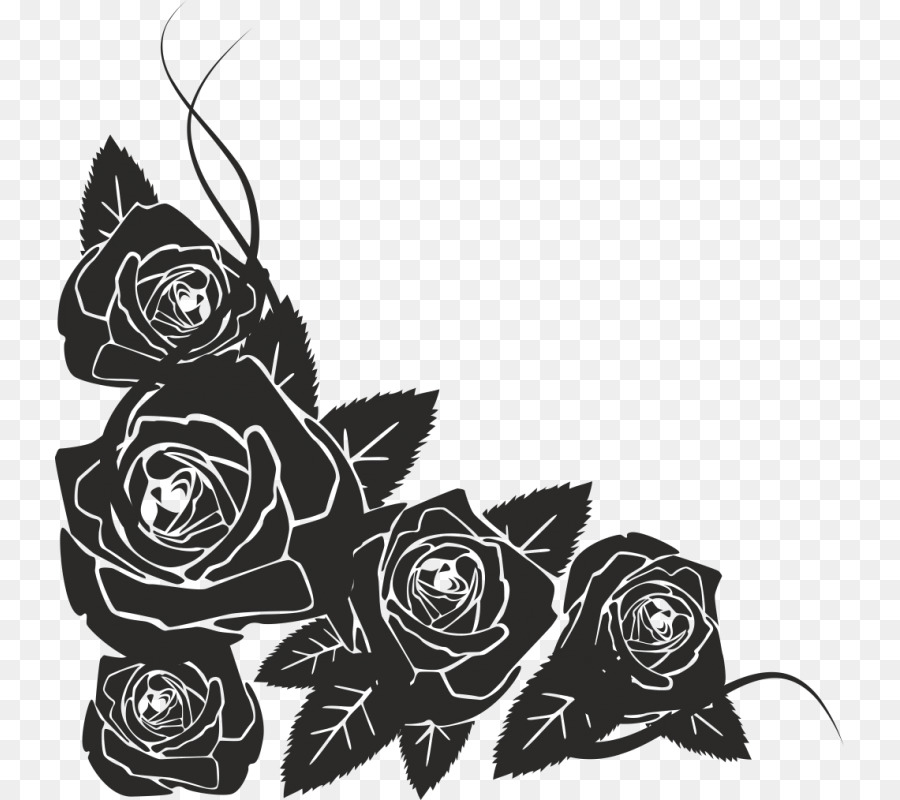 Black rose-Royalty-free clipart - Rose